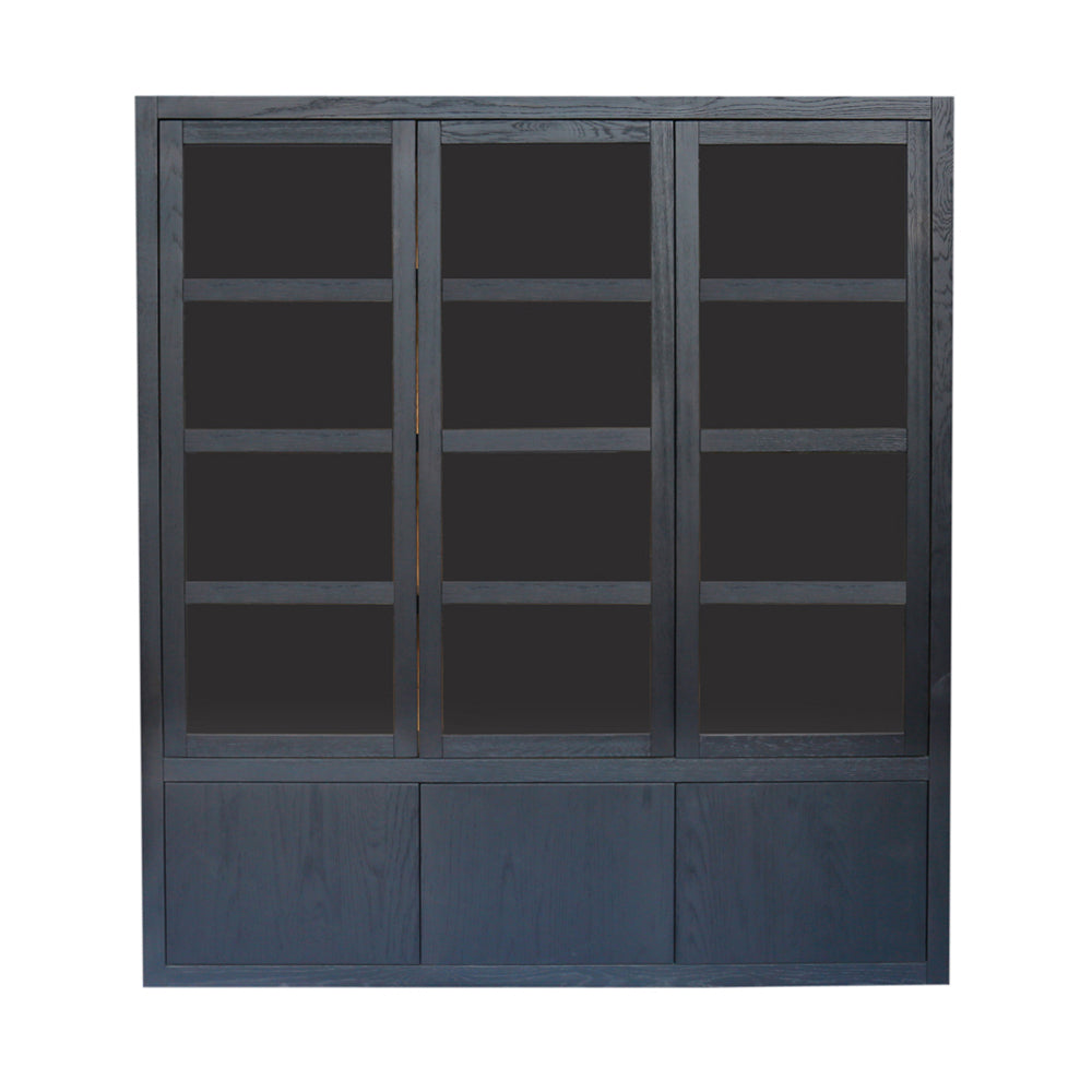 Wandkast FORT | Black | Eikenhout | 175 x 40 x 194 (h) cm