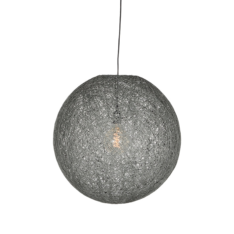 LABEL51 Hanging lamp Twist - Gray - Flax - L