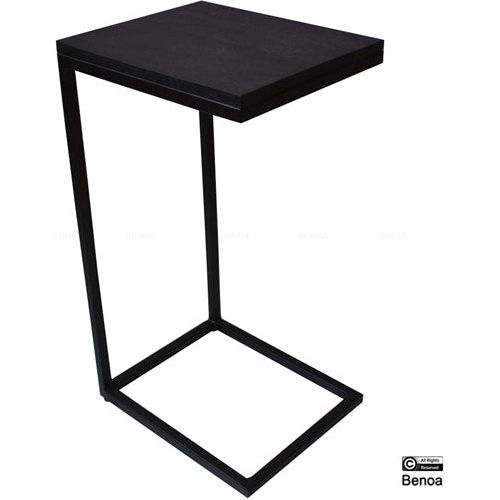 Iron & black wooden end table 2 piece
