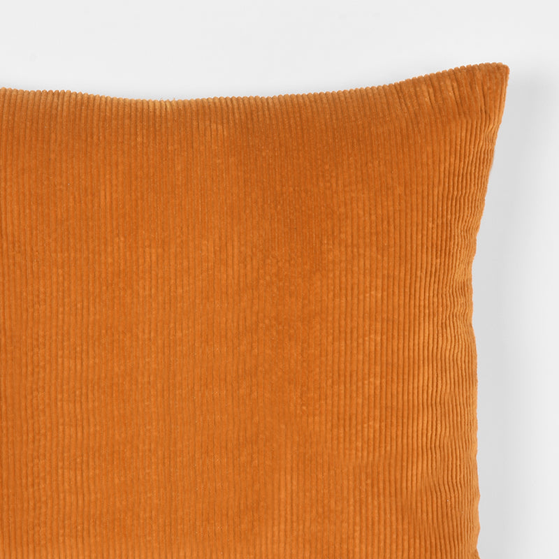 LABEL51 Decorative cushion Rib - Ocher - Cotton