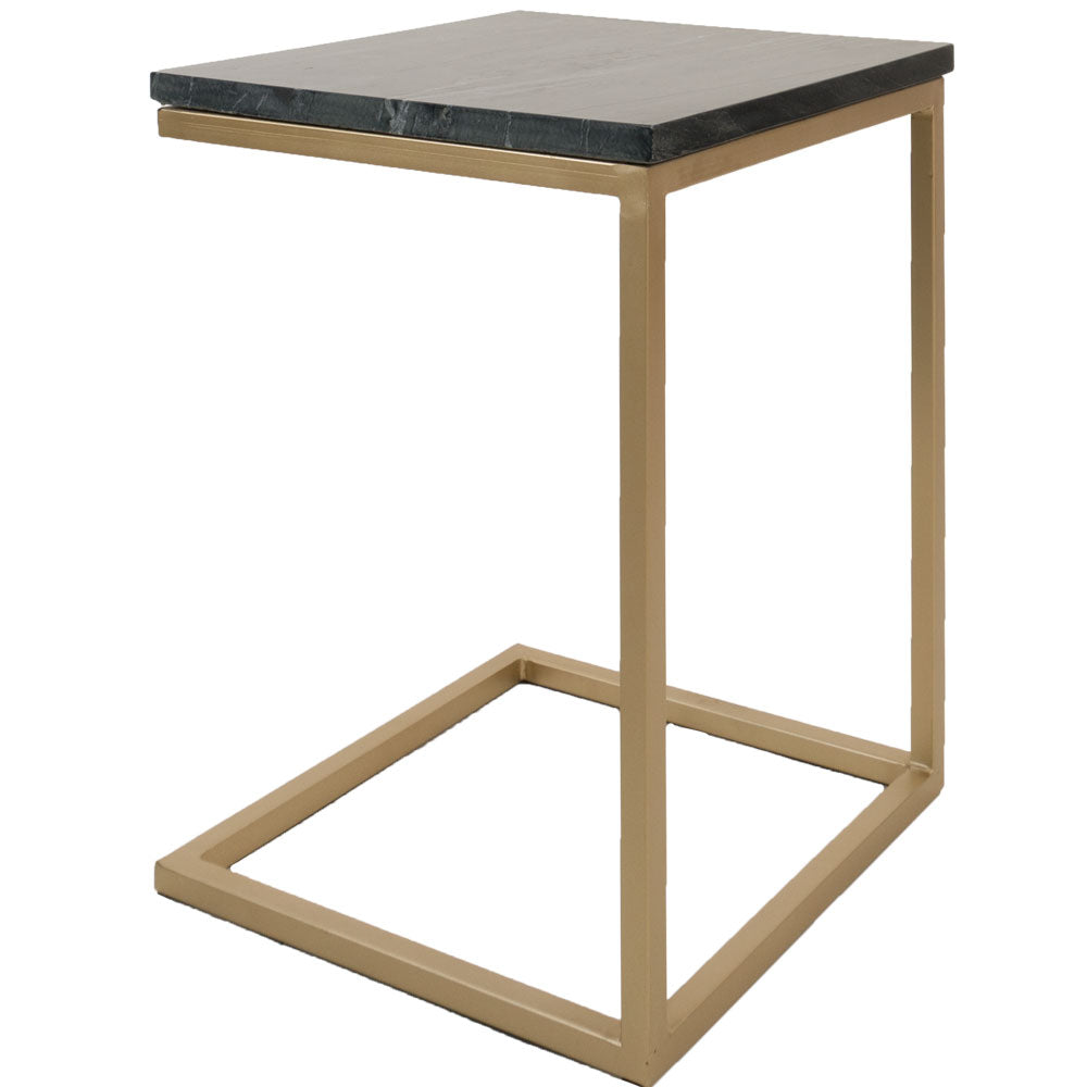 Laptop table Mitch Marble - Black/Gold