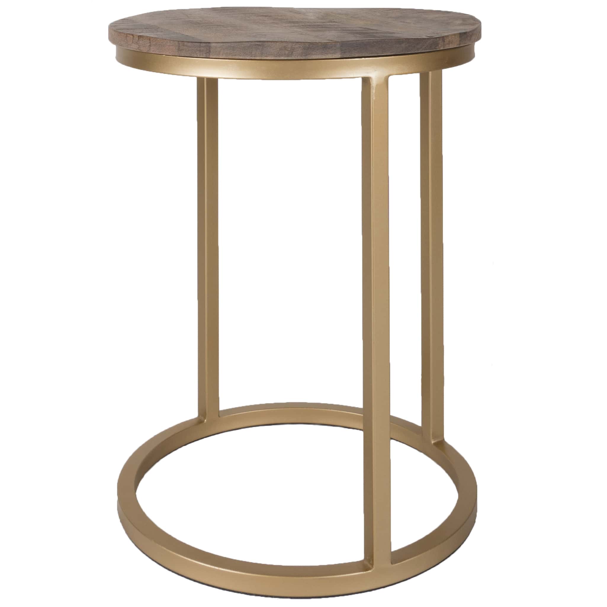 Laptop table Rose Round Gold