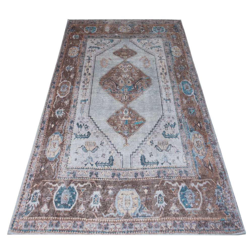 Carpet Karaca Blue/Brown 06 - 70 x 140 cm