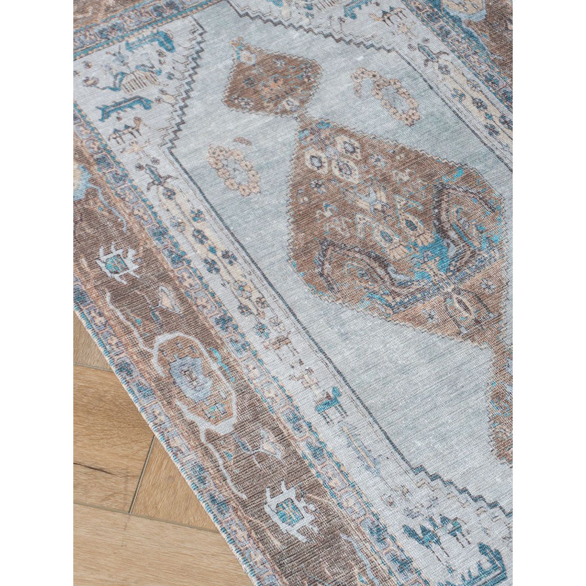Carpet Karaca Blue/Brown 06 - 70 x 140 cm