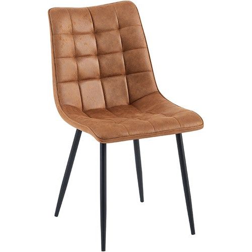 lucille dining room chair cognac 4 pieces a box