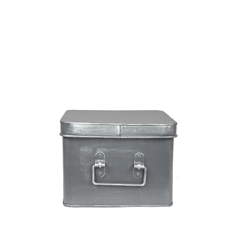 LABEL51 Storage Tin Media Storage Box - Gray - Metal - L