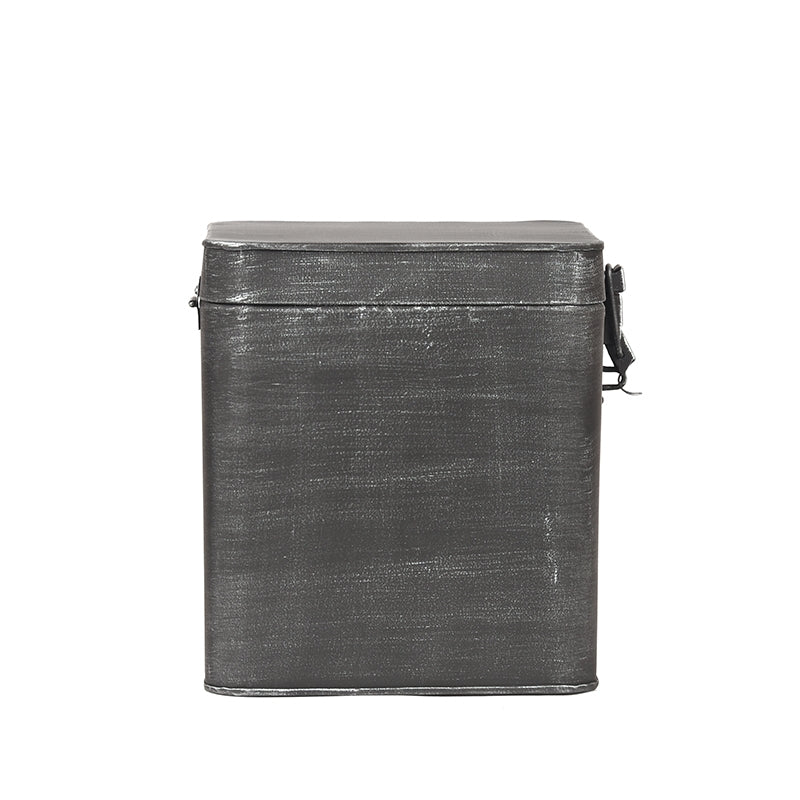 LABEL51 Storage tin Storage box - Antique gray - Metal - XL
