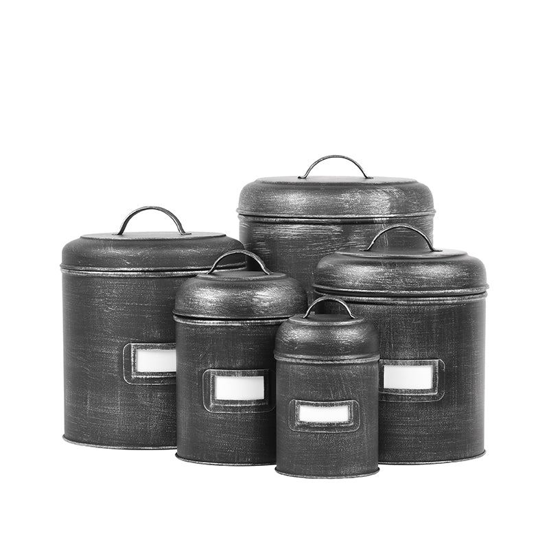 LABEL51 Storage tin Storage tin - Black - Metal - S -