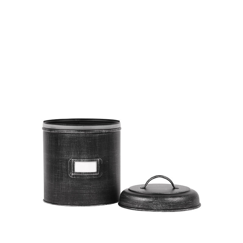 LABEL51 Storage tin Storage tin - Black - Metal - M -