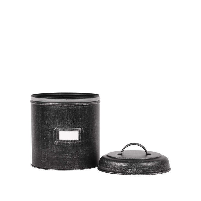 LABEL51 Storage tin Storage tin - Black - Metal - L -