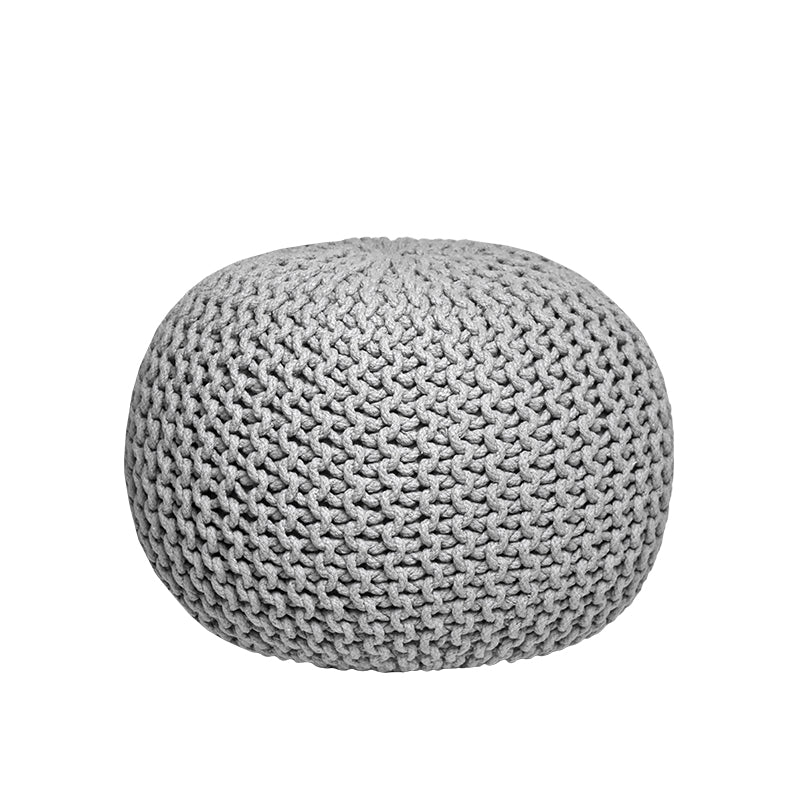 LABEL51 Pouf Knitted - Gray - Cotton - M
