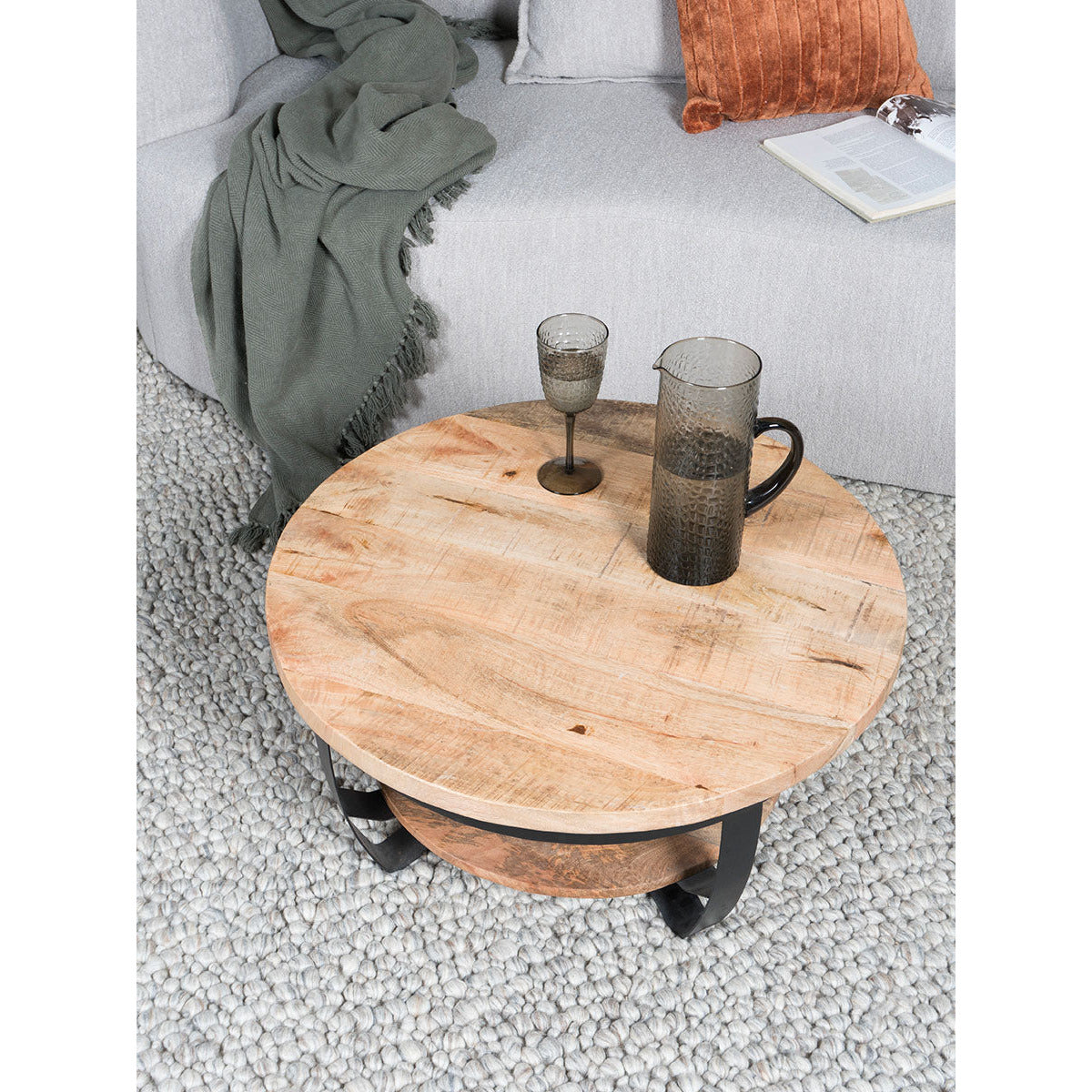Coffee table Cilamon Wood - 90 cm