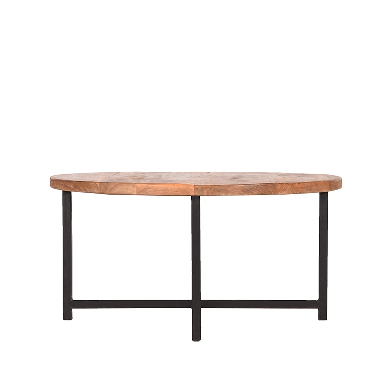 LABEL51 Coffee table Dex - Rough - Mango wood - Round - 80 cm