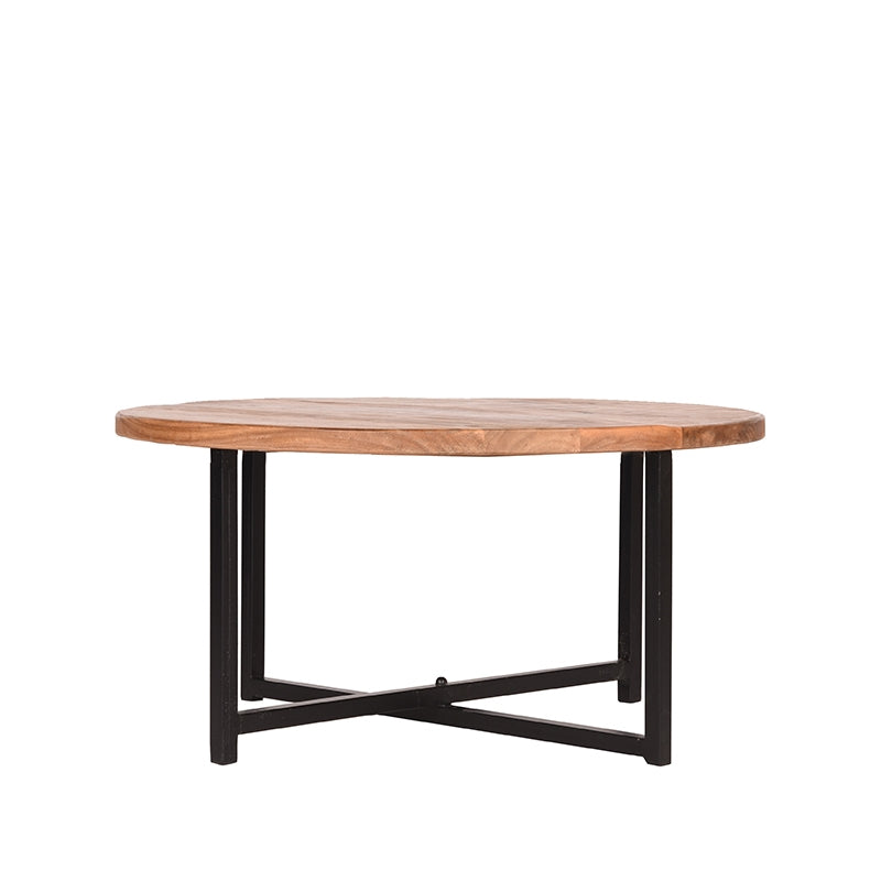 LABEL51 Coffee table Dex - Rough - Mango wood - Round - 80 cm