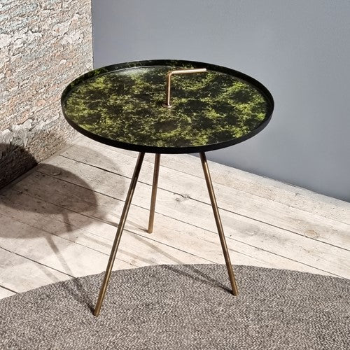 saphire round side table