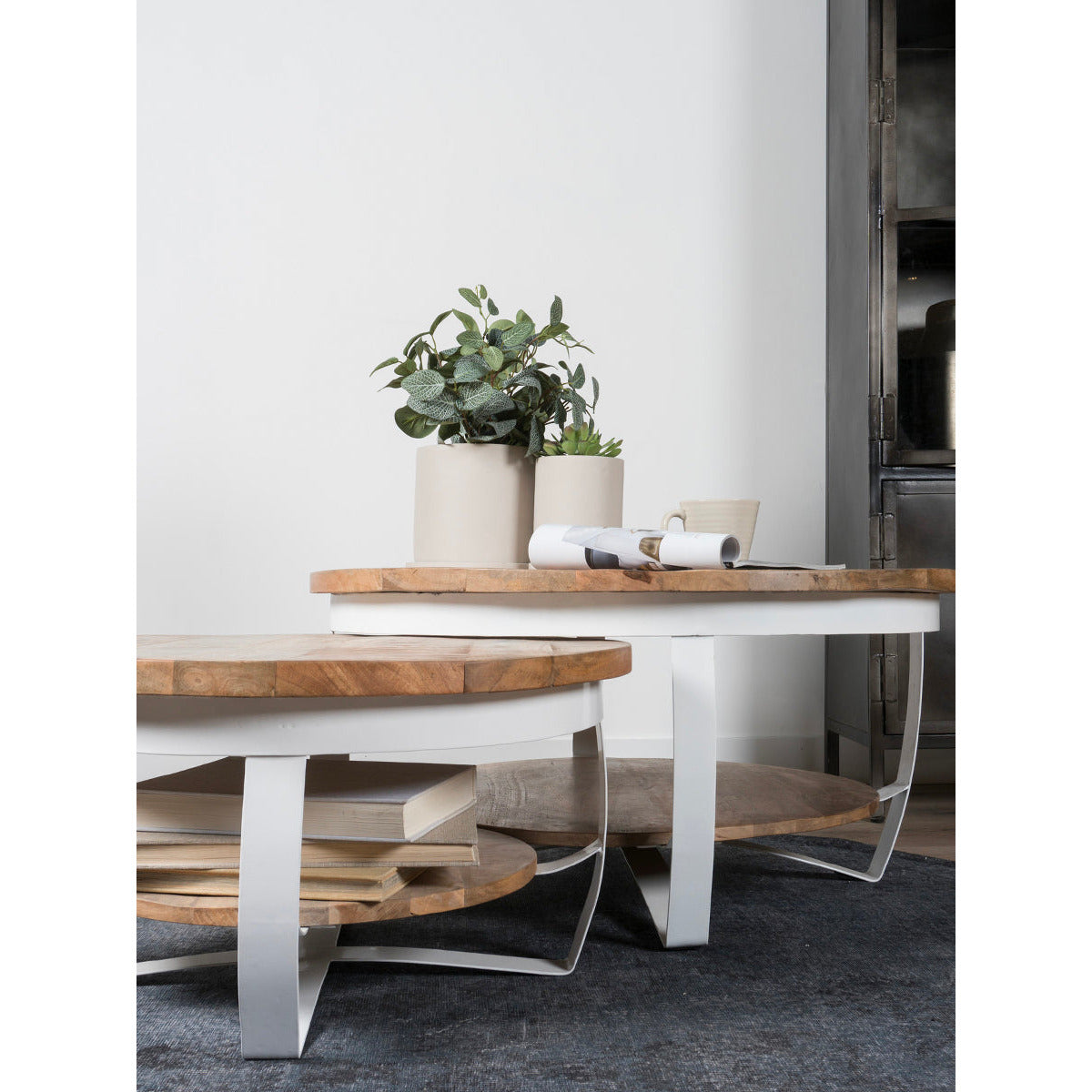 Coffee table Cilamon White - 90 cm