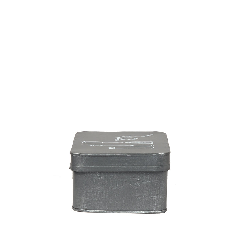 LABEL51 Storage tin Make-Up storage box - Gray - Metal