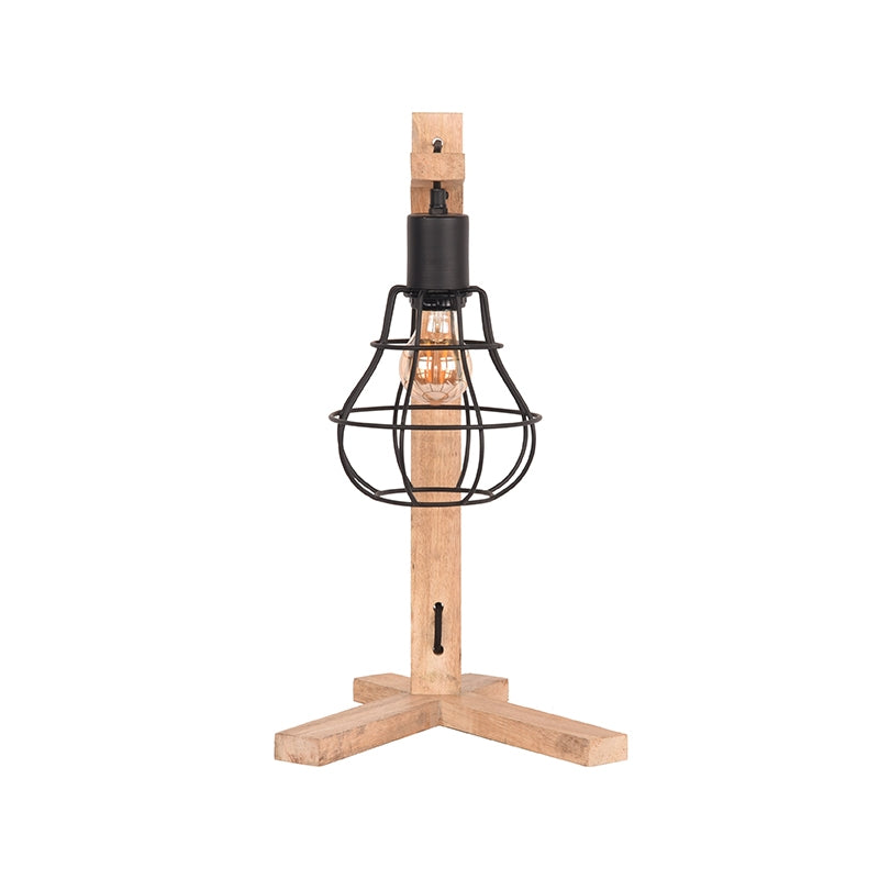 LABEL51 Table lamp Drop - Black - Mango wood