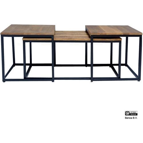 square coffee table set of 3